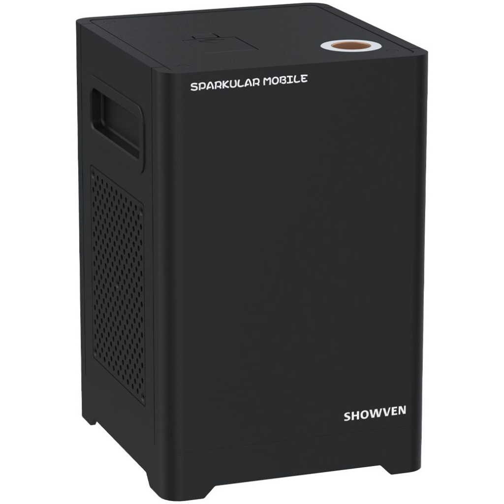 Showven Sparkular Mobile Black Front Angle View Left Showven Sparkular Mobile Black Front Angle View Left