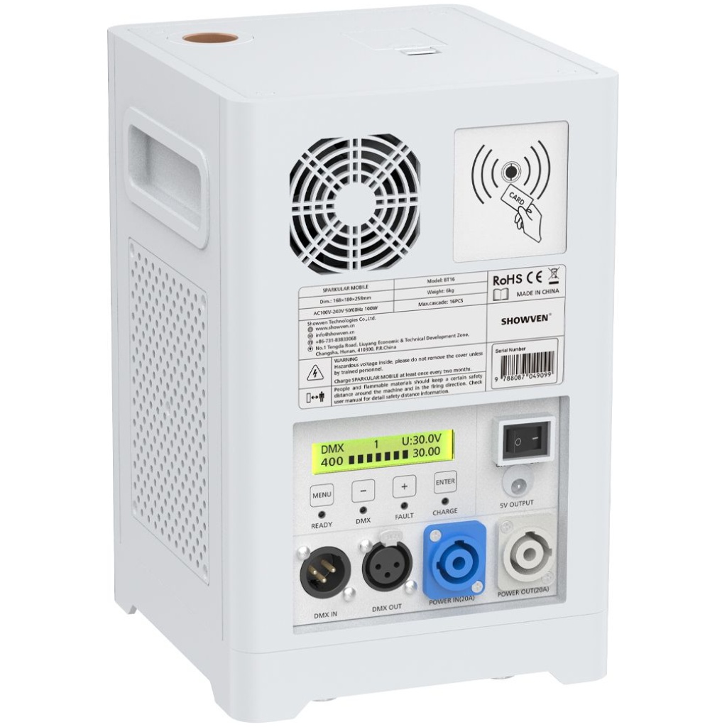 Showven Sparkular Mobile White Rear View Left Showven Sparkular Mobile White Rear View Left