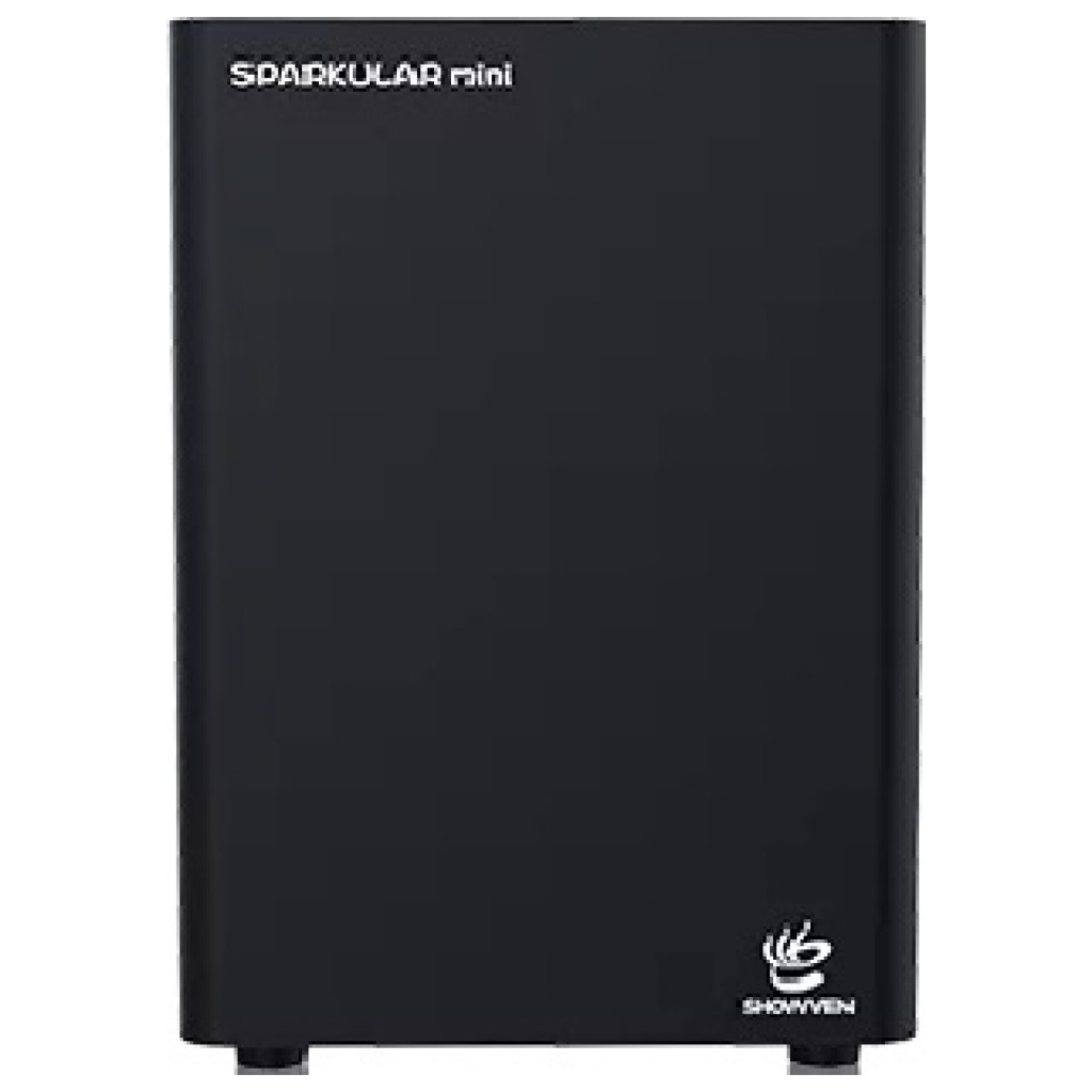 Showven Sparkular mini Black Front Showven Sparkular mini Black Front